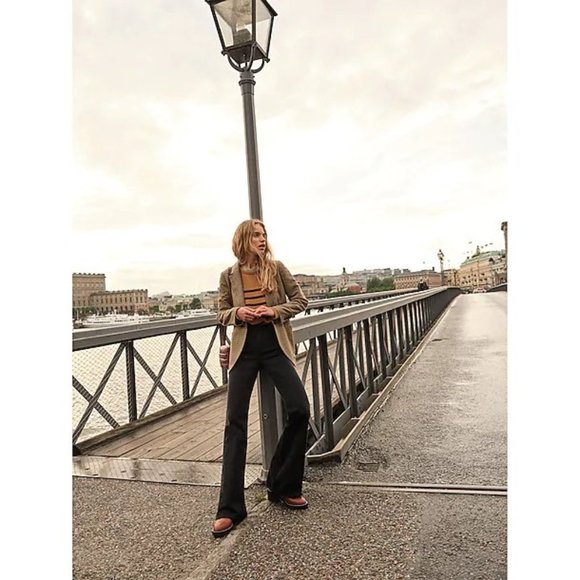 NWT Womens Madewell Black The Perfect Vintage Flare Jean in Sherborn Wash NEW - Picture 7 of 7